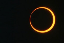 Annual solar eclipse 'ring of fire'