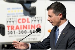 Transportation Secretary Pete Buttigieg speaks at Prince George’s County Community College