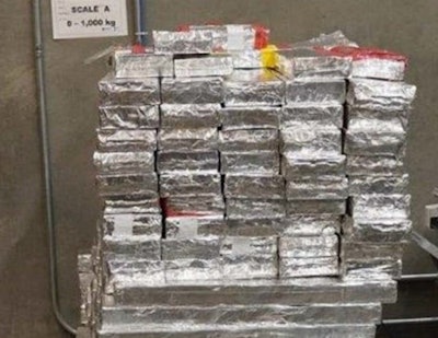 Cocaine seized by Customs and Border Protection