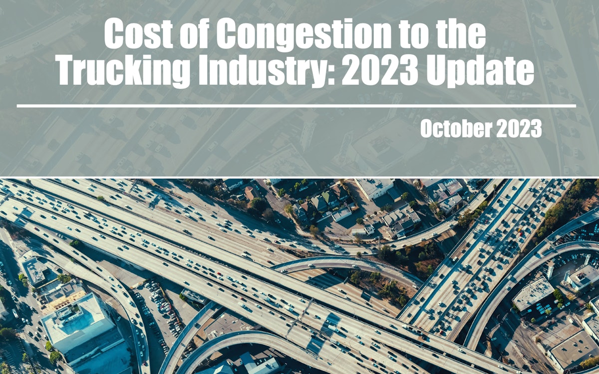 Traffic congestion cost trucking industry 94.6 billion in 2021; new