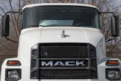 Front of Mack truck