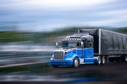 Big rig on a highway