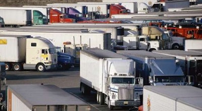 Truck parking lot