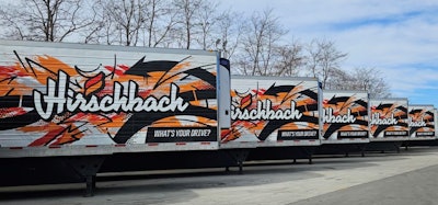 Line of Hirschbach trailers