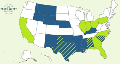 Coalition for Truck Safety map