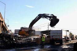 Crews removing debris at I-10 fire site
