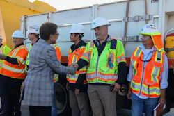 LA Mayor Karen Bass thanks workers who repaired the I-10 freeway
