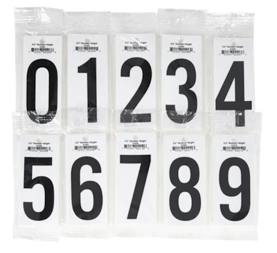 Adhesive numbers