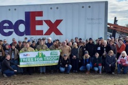 FedEx Trees for Troops gathering