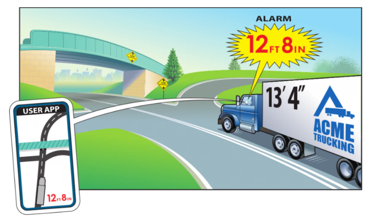 Briefly: New app warns truckers they are approaching restricted parkway