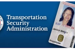 TSA logo and TWIC card