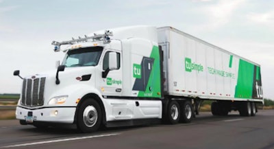 TuSimple tractor-trailer