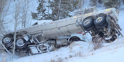Tanker that crashed in Wyoming