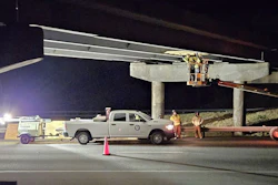 Bridge work at night