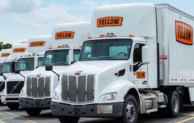 Line of Yellow Corp. tractor-trailers
