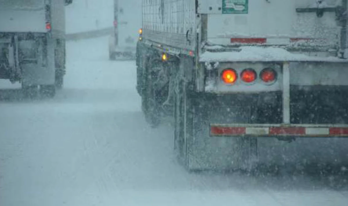 Pennsylvania issues winter truck travel ban on Interstates 86 and 90