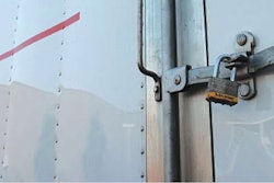 PADLOCK ON TRAILER DOOR