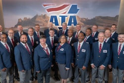 New America's Road Team Captains in front of ATA logo