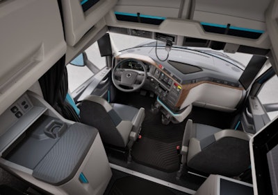 Interior of new Volvo VNL