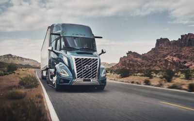 New Volvo VNL on the highway