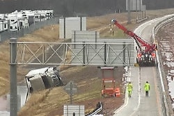 Tractor-trailer crash on I-20 in Louisiana