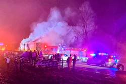 Circus truck on fire on Interstate 69 in Indiana