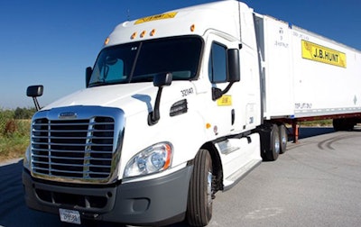 J.B. Hunt tractor-trailer