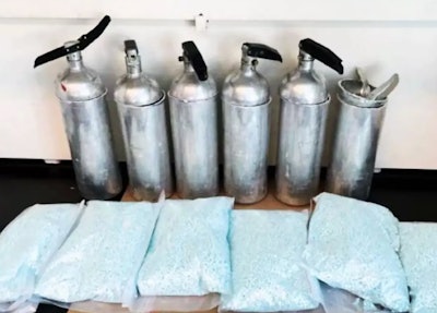 Fire extinguishers used to smuggle drugs