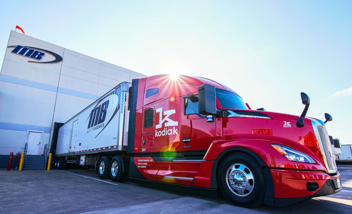 Autonomous trucks deliver refrigerated goods in Texas, Oklahoma