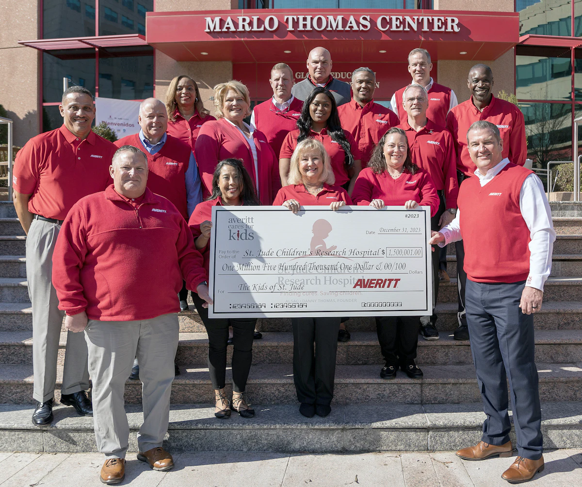 Averitt employees donate ,500,001 to St. Jude Children’s Research Hospital