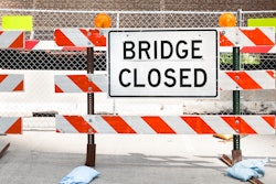 'Bridge Closed' sign