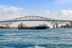 Freighter at Blue Water Bridge