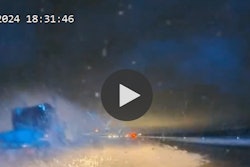 Tractor-trailer nearly misses Idaho state trooper