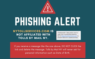 NYS Thruway Phishing Alert