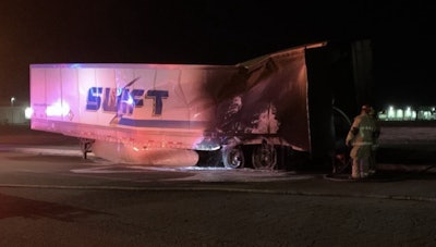 Swift trailer burned in arson fire