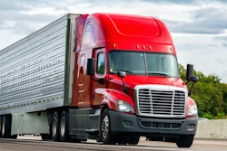 Tractor-trailer on the highway