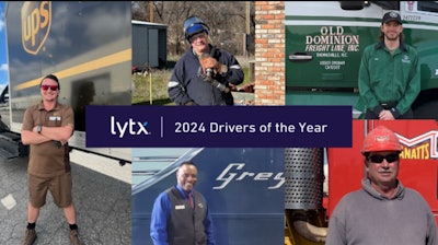 Collage of Lytx driver of the year award winners