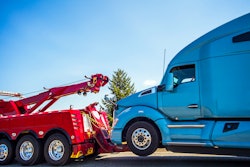 Tow truck with heavy-duty truck
