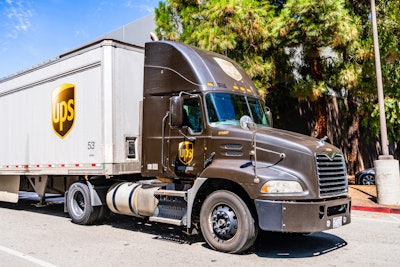 UPS tractor-trailer