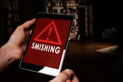 Smishing on smartphone