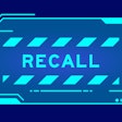 Blue 'Recall' sign