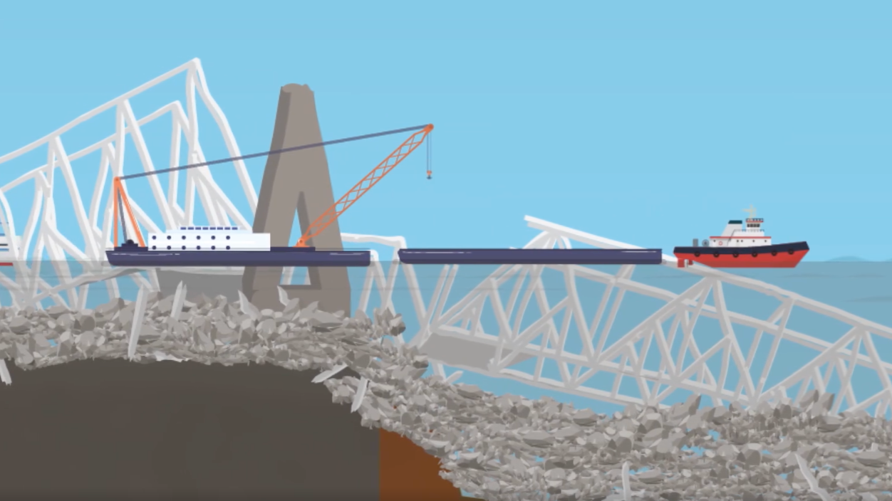 Screenshot of Army Corps of Engineers video