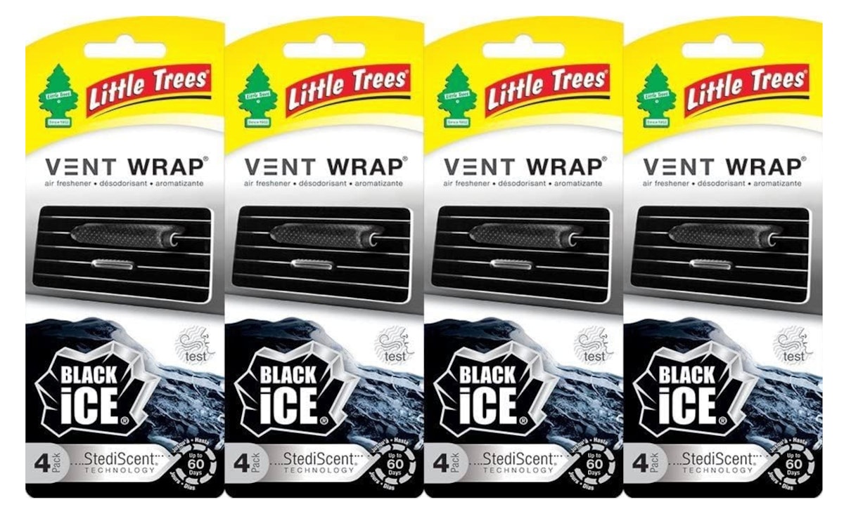 Air freshener wraps on AC vent, provides pleasant scent From RoadPro