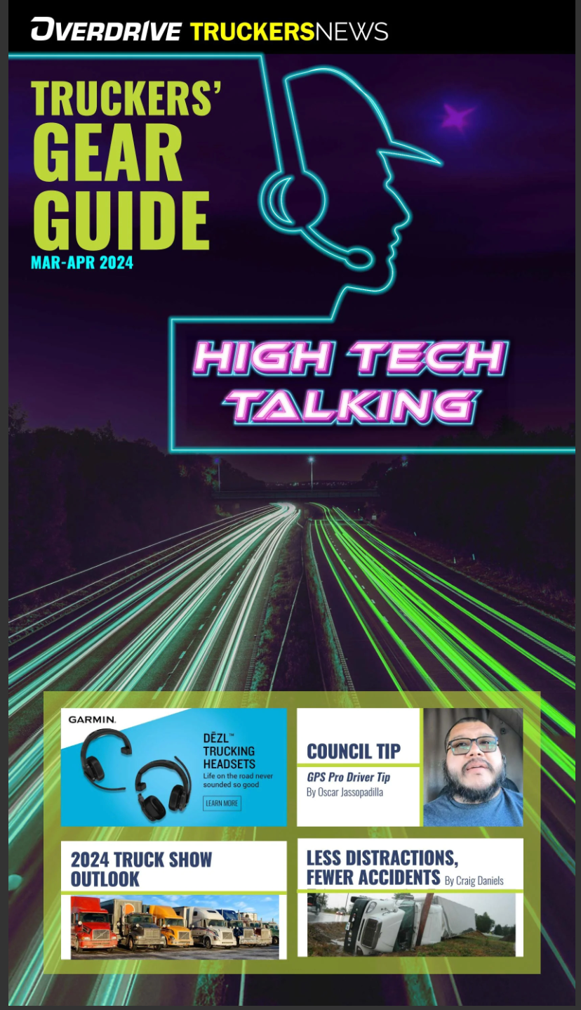 In-cab technology the focus of latest Truckers Gear Guide From: RoadPro ...