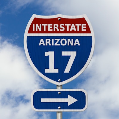 I-17 road sign