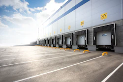 Line of loading dock doors