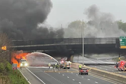 Tanker fire on I-95 in Connecticut
