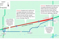 Turnpike map of closings
