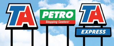 TravelCenters of America signs
