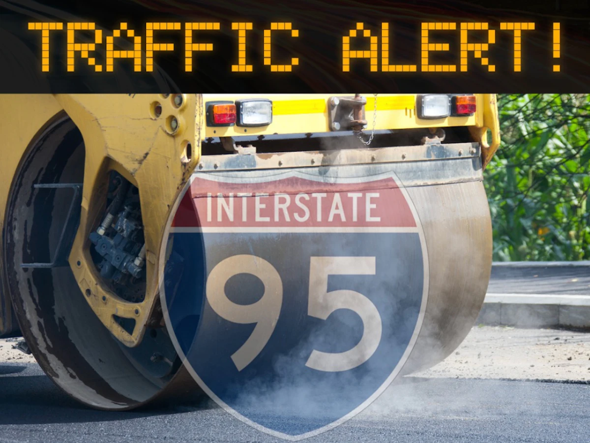 Resurfacing projects will cause travel delays on I-95 in Maryland